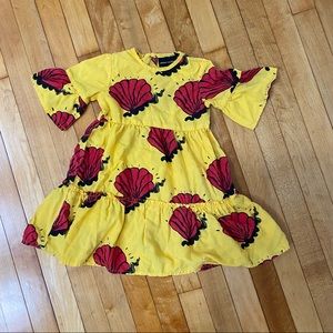 Mini Rodini Sea shell ruffle dress.